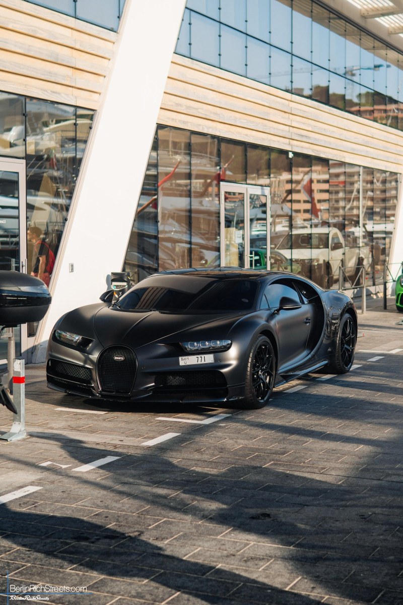 Bugatti Chiron Sport Noire 'Sportive' spotted in Monaco — BerlinRichStreets