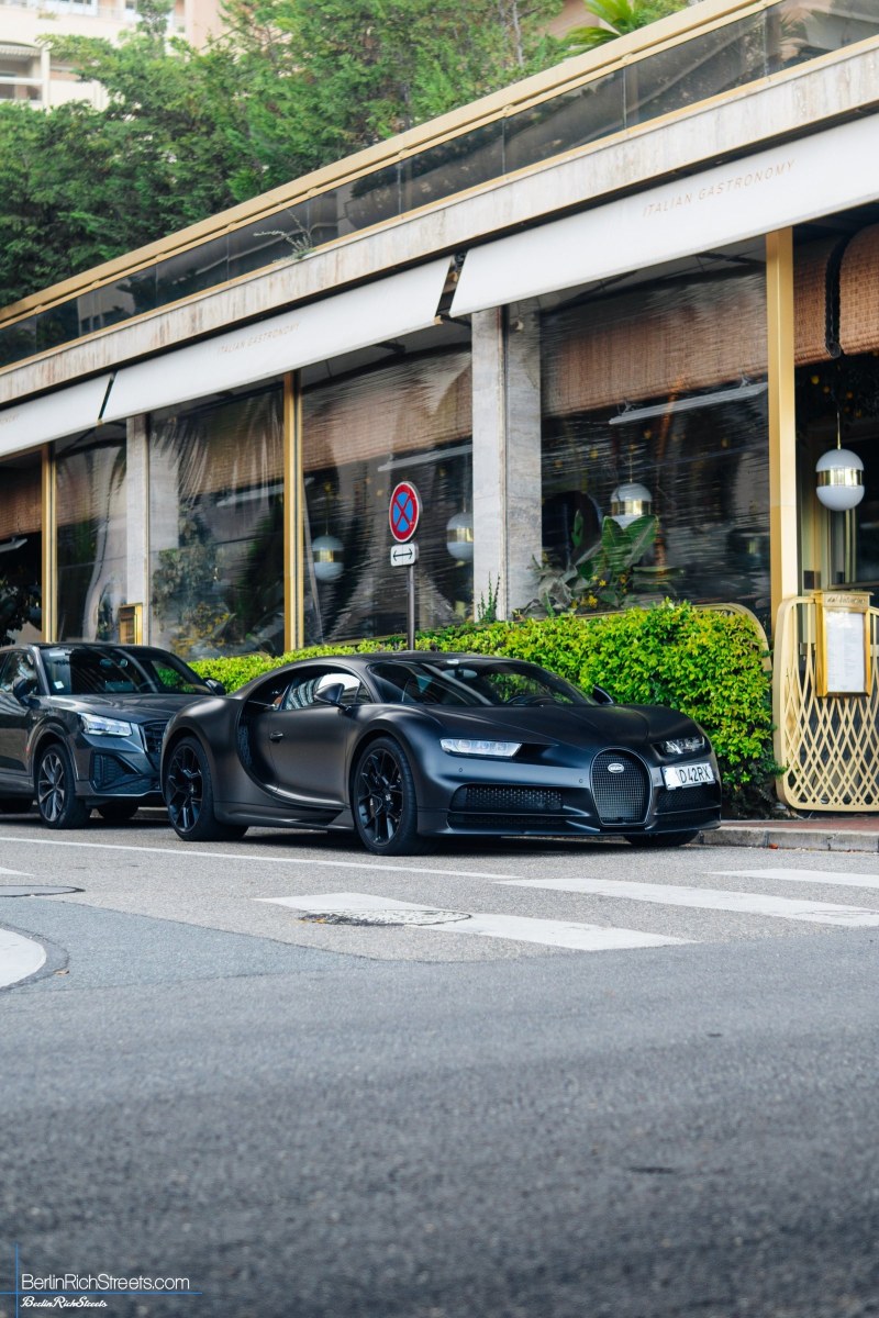 Bugatti Chiron Sport Noire 'Sportive' spotted in Monaco — BerlinRichStreets