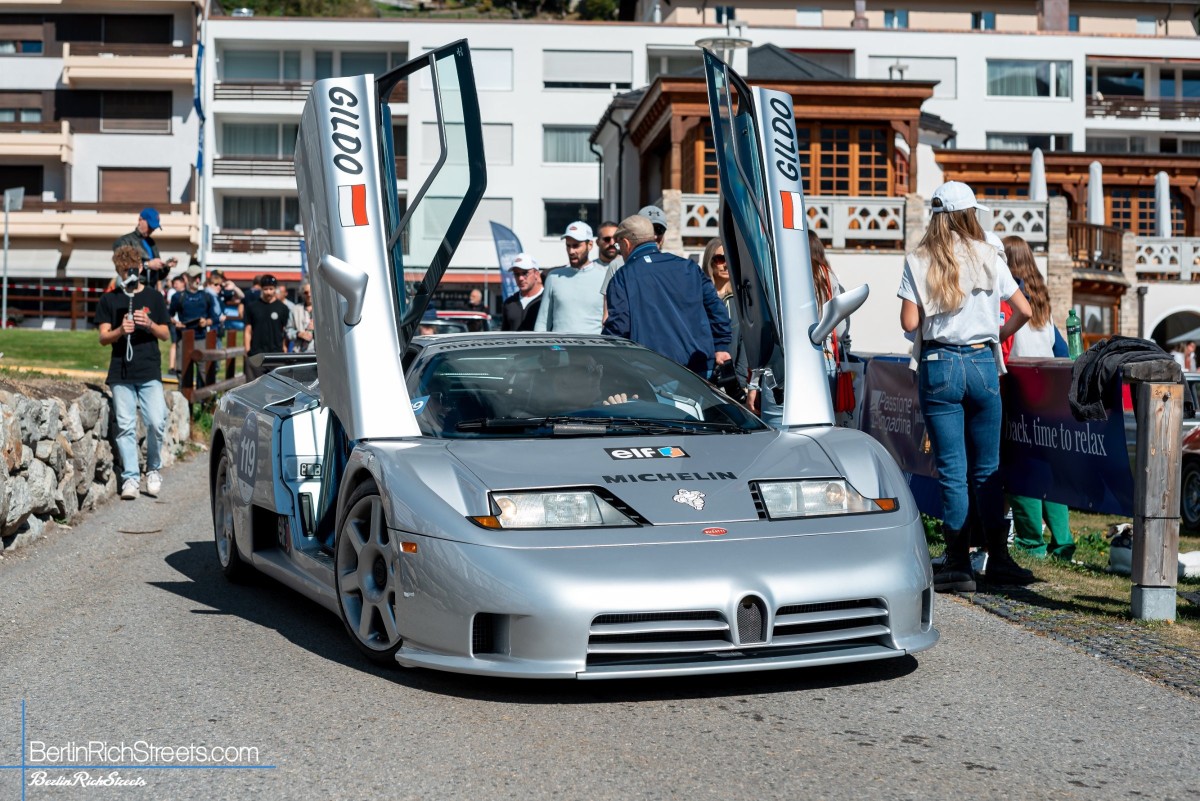 Bugatti EB110 SuperSport spotted in St. Moritz — BerlinRichStreets