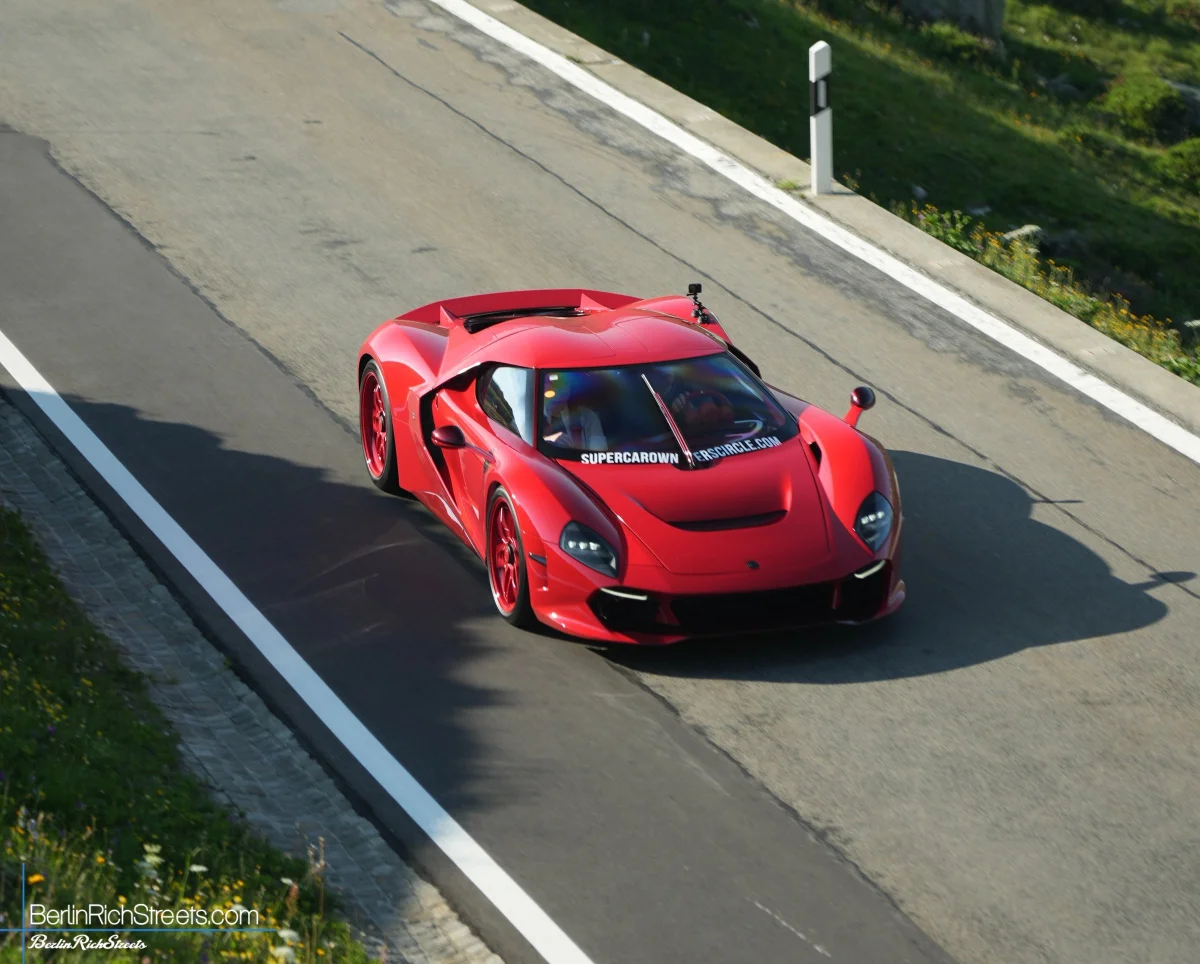 Capricorn 01 Zagato Tutto Rosso spotted in Andermatt — BerlinRichStreets