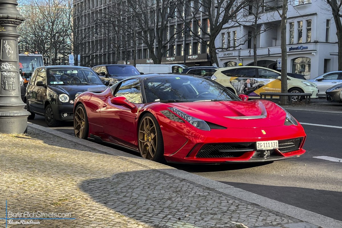 Ferrari 458 Speciale Novitec Rosso spotted in Berlin — BerlinRichStreets