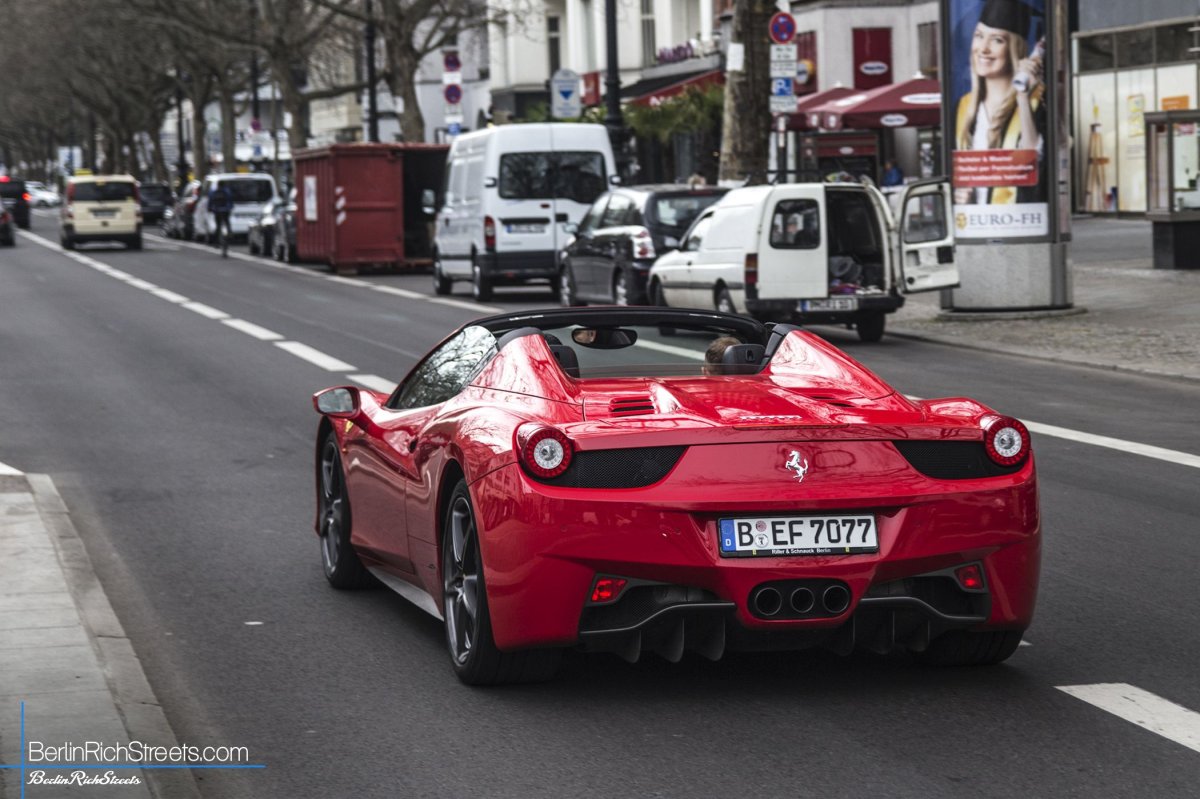 Ferrari 458 Spider spotted in Berlin — BerlinRichStreets