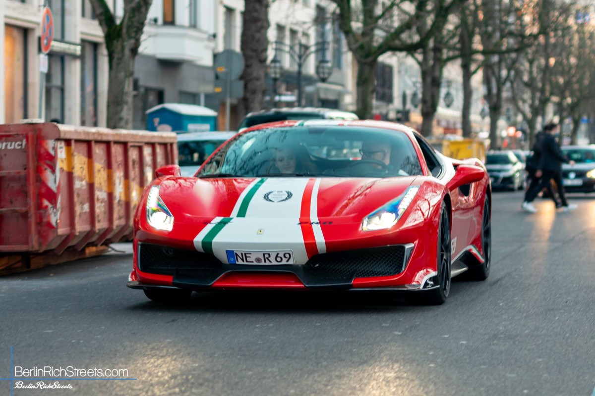 Ferrari 488 Pista Piloti spotted in Düsseldorf — BerlinRichStreets