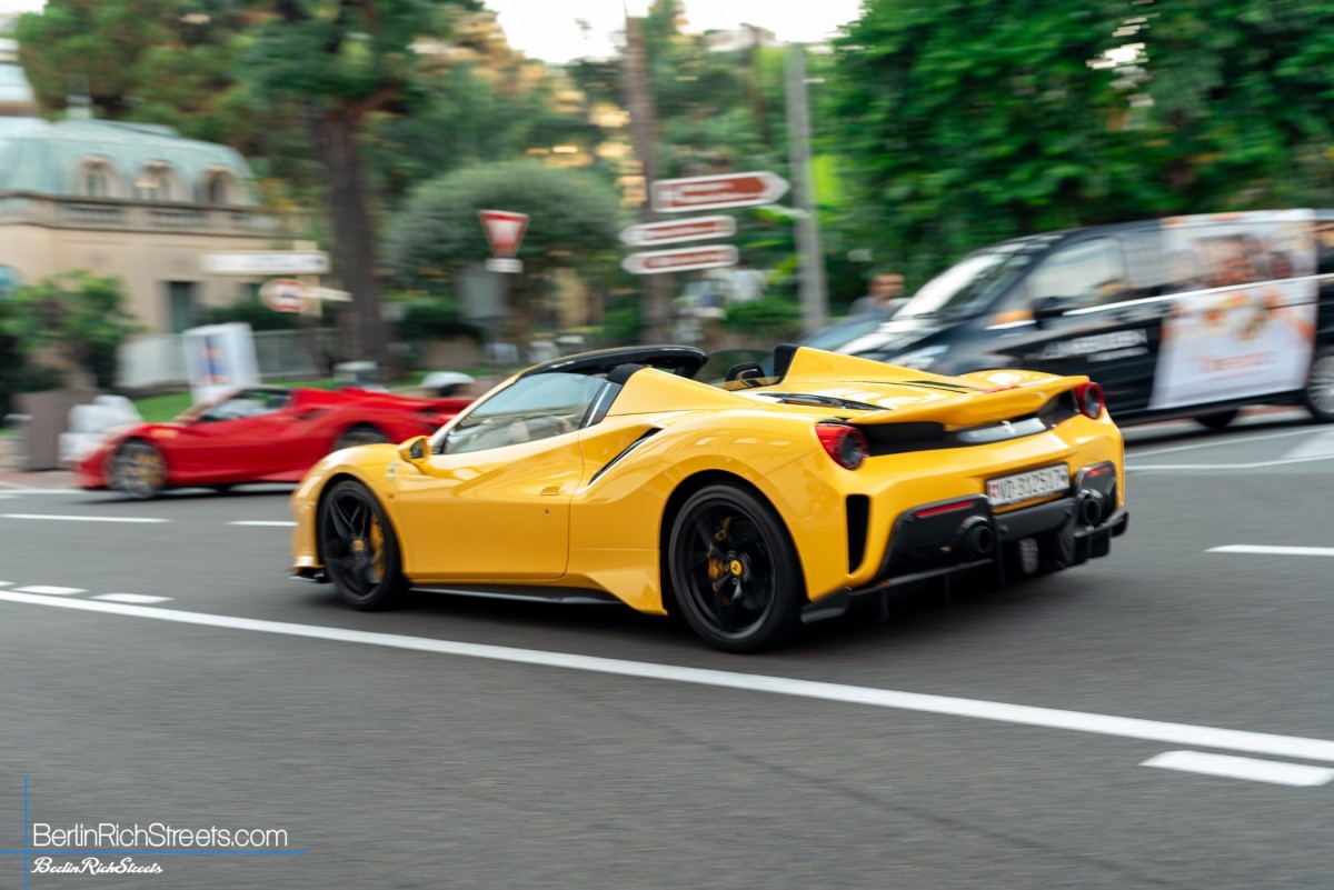 Ferrari 488 Pista Spider spotted in Monaco — BerlinRichStreets