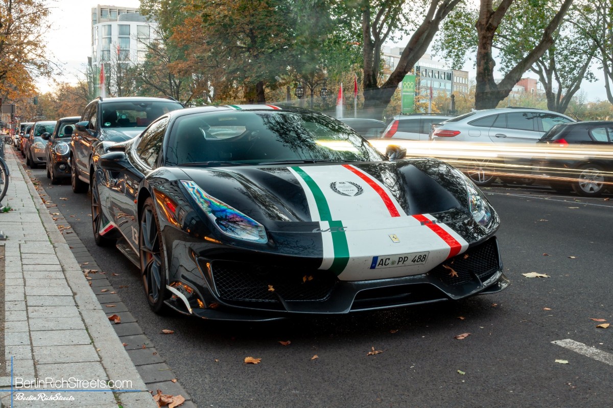 Ferrari 488 Pista Piloti spotted in Düsseldorf — BerlinRichStreets