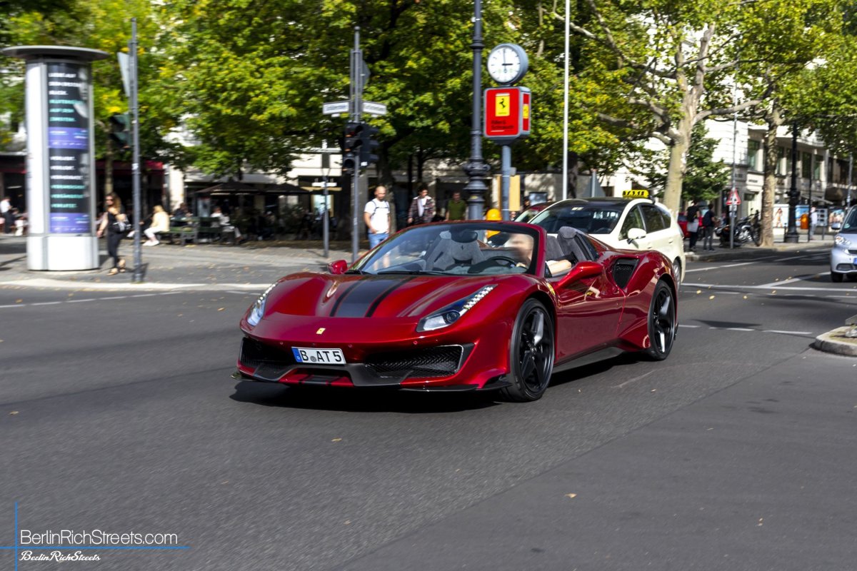 Ferrari 488 Pista Spider spotted in Berlin — BerlinRichStreets