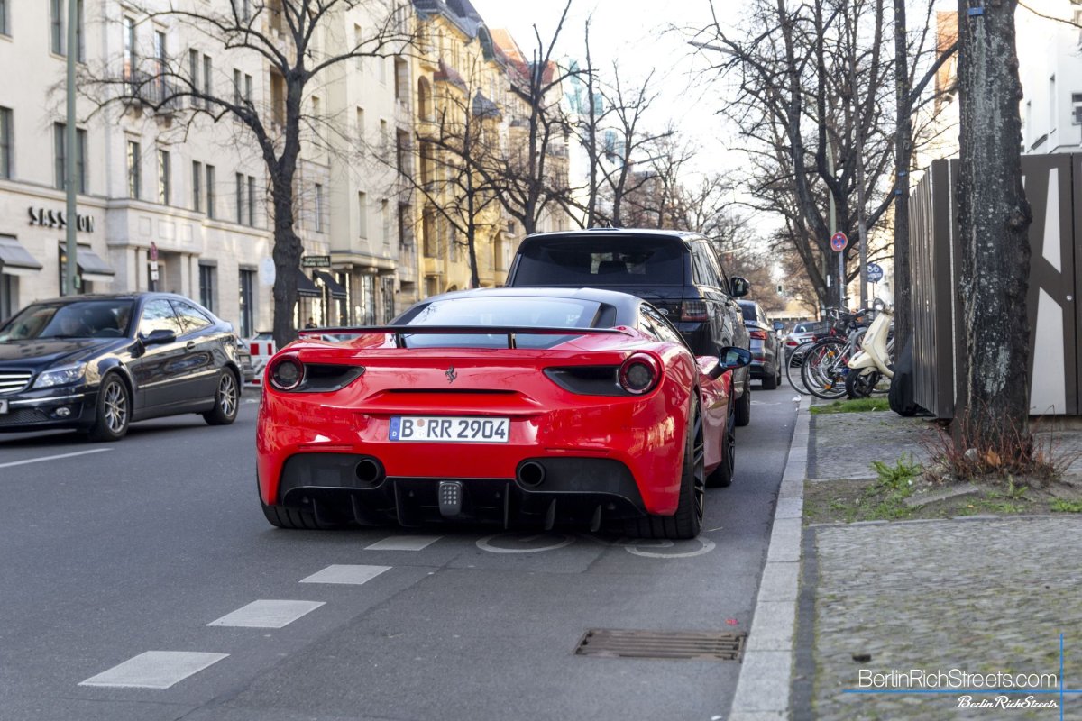 Ferrari 488 GTB Novitec Rosso spotted in Berlin — BerlinRichStreets