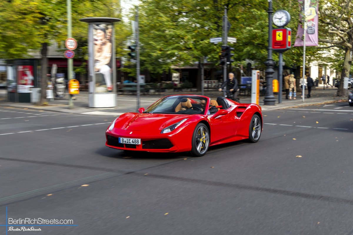 Ferrari 488 Spider spotted in Berlin — BerlinRichStreets