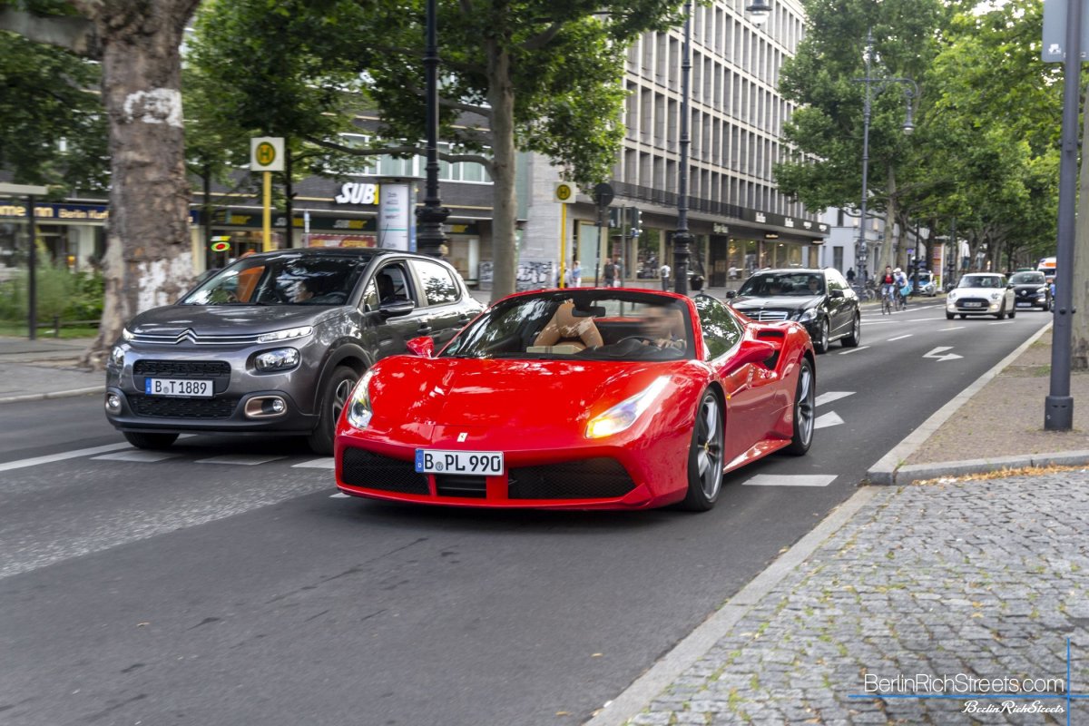 Ferrari 488 Spider spotted in Berlin — BerlinRichStreets