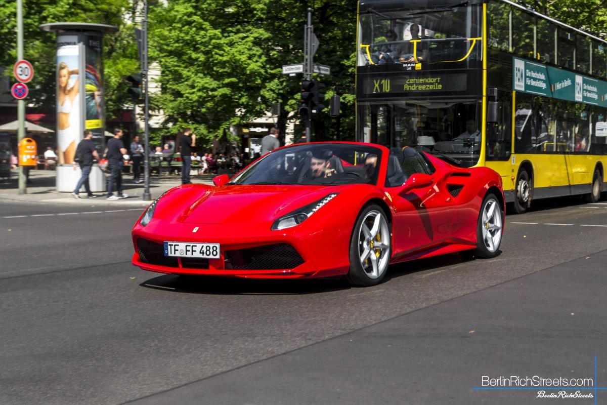 Ferrari 488 Spider spotted in Berlin — BerlinRichStreets