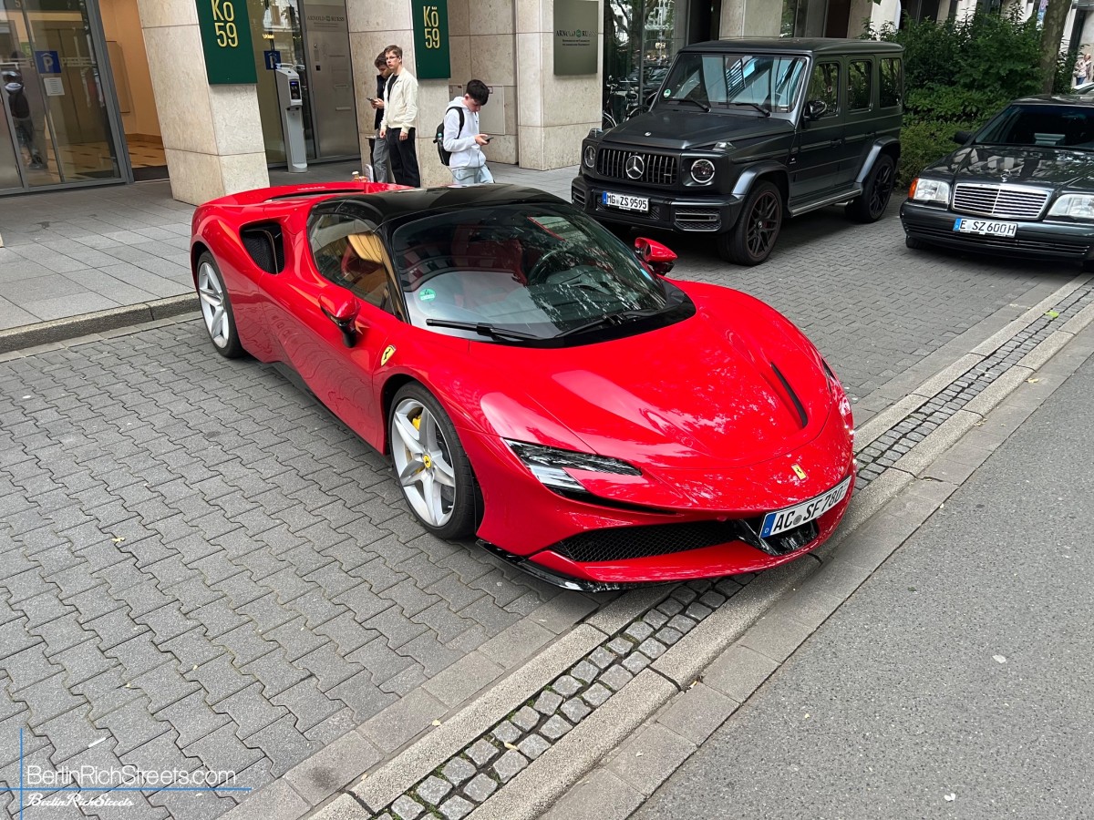 Ferrari SF90 Spider spotted in Düsseldorf — BerlinRichStreets