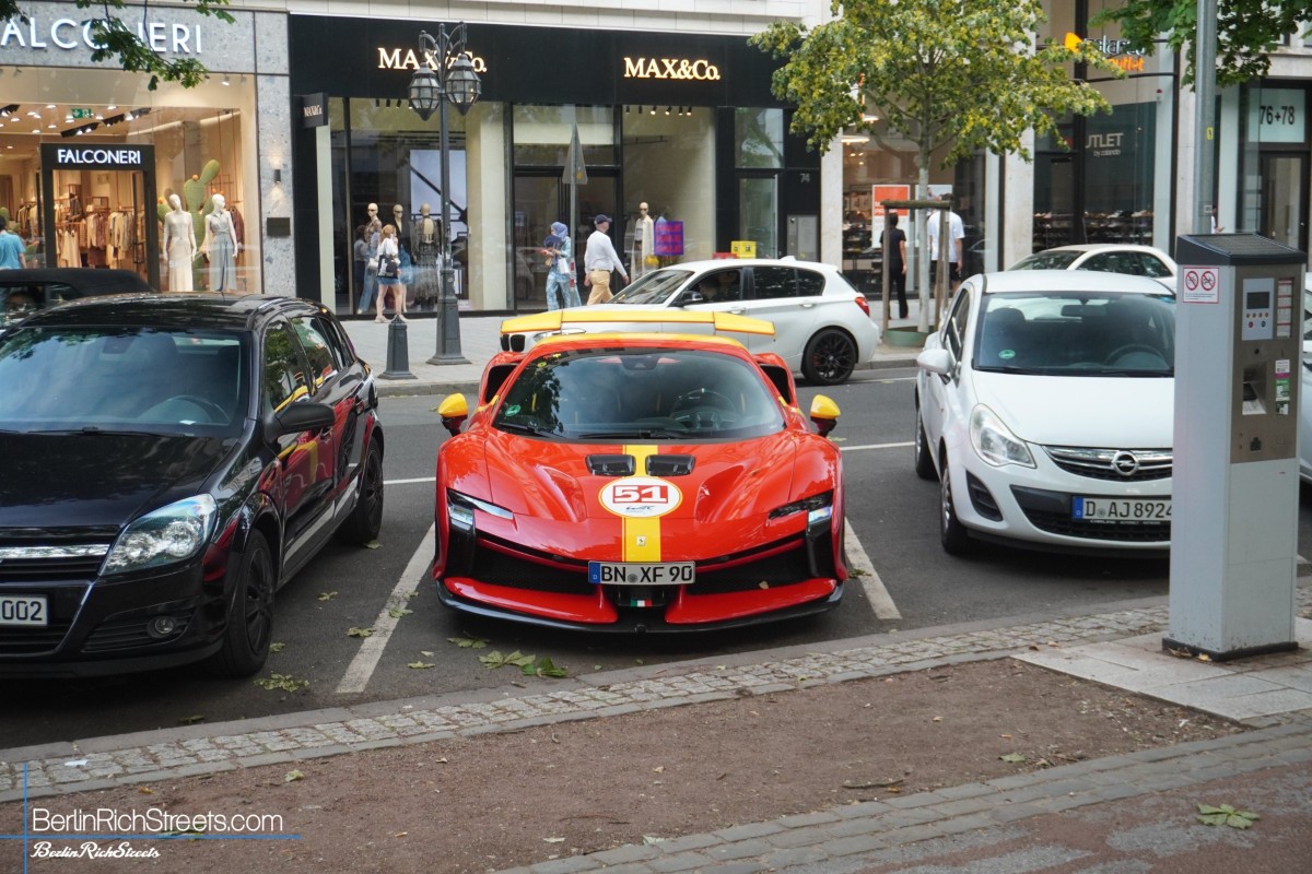 Ferrari SF90 XX Spider Le Mans Edition spotted in Düsseldorf — BerlinRichStreets