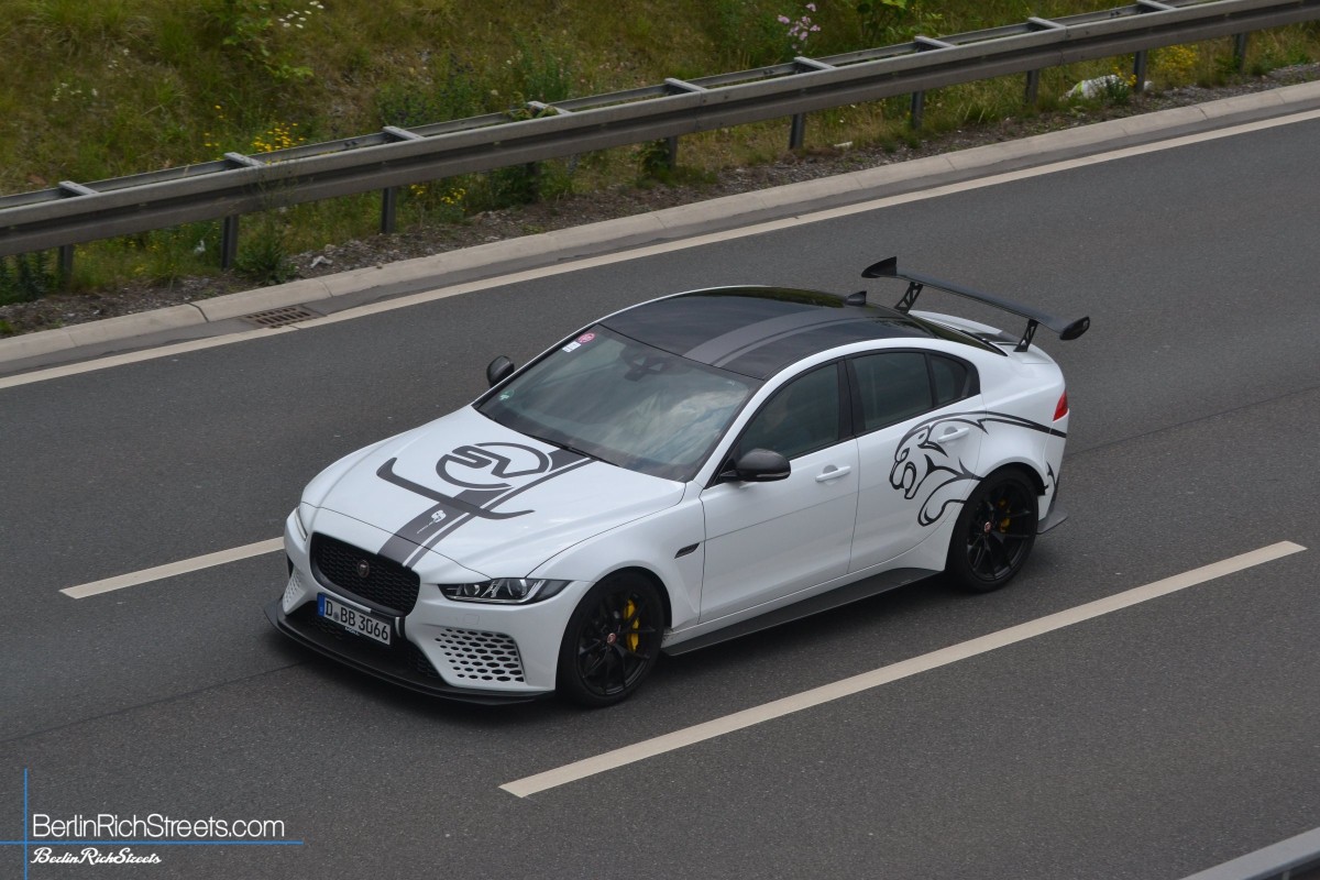 Jaguar XE SV Project 8 spotted in Düsseldorf — BerlinRichStreets