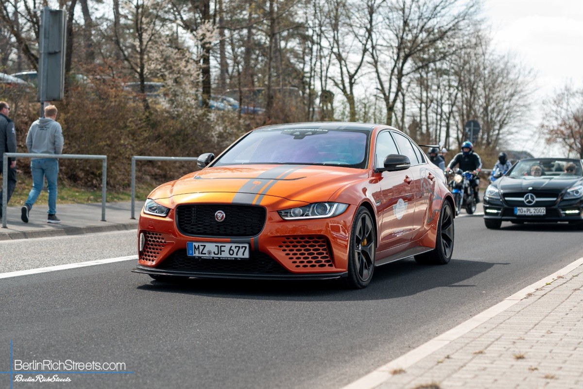 Jaguar XE SV Project 8 spotted in Nürburg — BerlinRichStreets