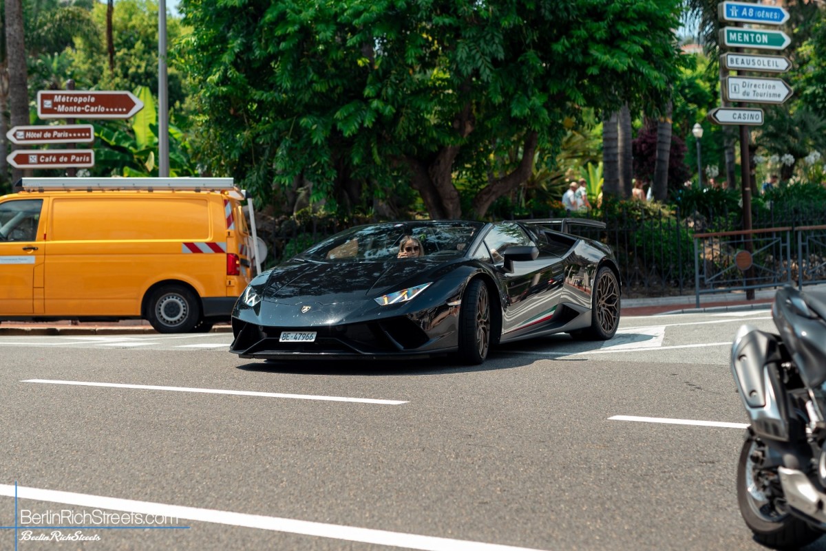 Lamborghini Huracán LP640-4 Performante Spyder spotted in Monaco — BerlinRichStreets