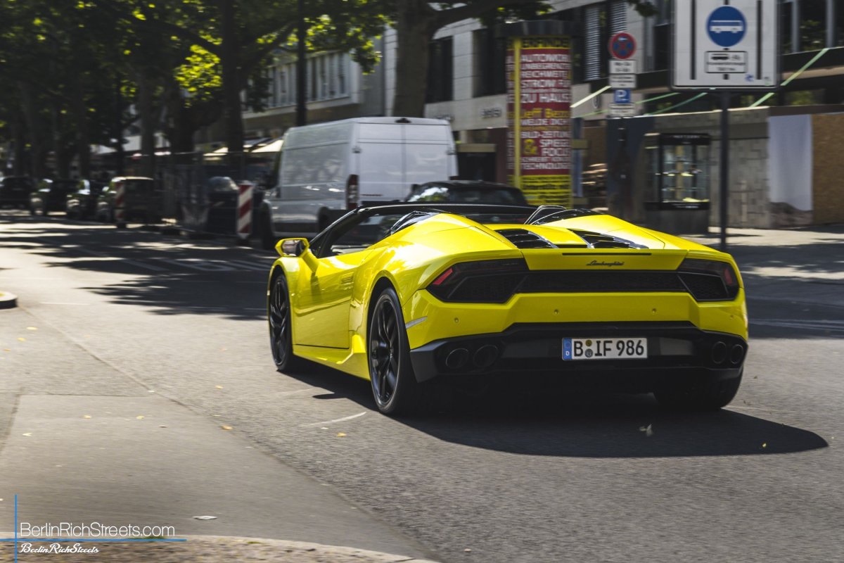 Lamborghini Huracán LP580-2 Spyder spotted in Berlin — BerlinRichStreets