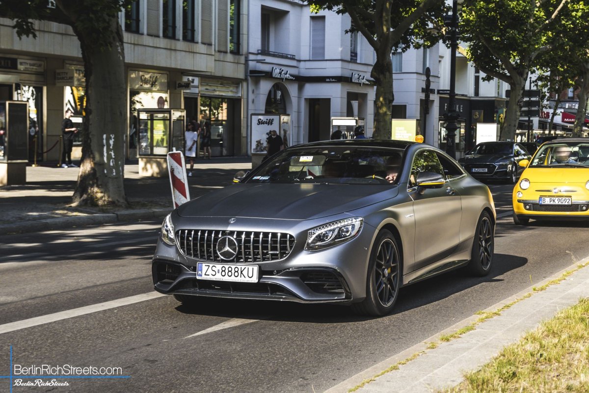 Mercedes-AMG S63 Coupé (C217) 2018 'Yellow Night Edition' spotted in Berlin — BerlinRichStreets