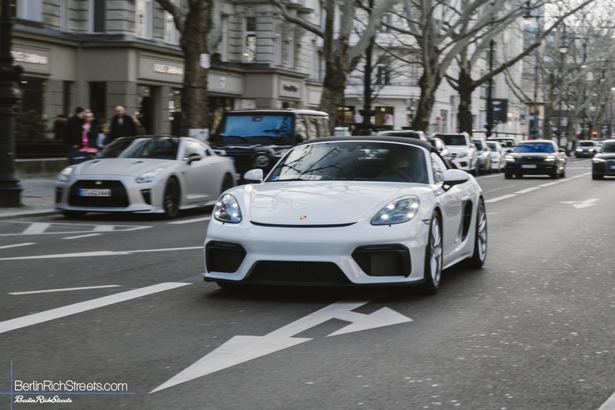 Porsche 718 Boxster Spyder (982) spotted in Berlin — BerlinRichStreets