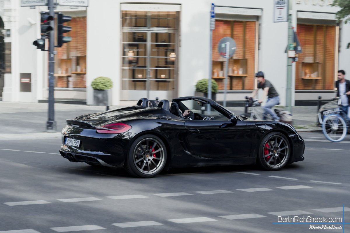 Porsche Boxster Spyder (981) spotted in Berlin — BerlinRichStreets