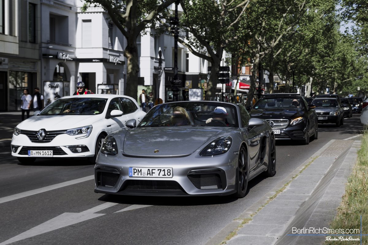 Porsche 718 Boxster Spyder (982) spotted in Berlin — BerlinRichStreets