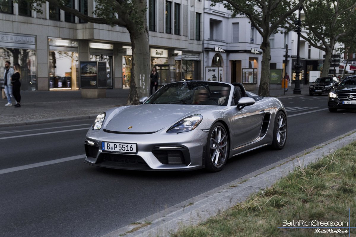 Porsche 718 Boxster Spyder (982) spotted in Berlin — BerlinRichStreets