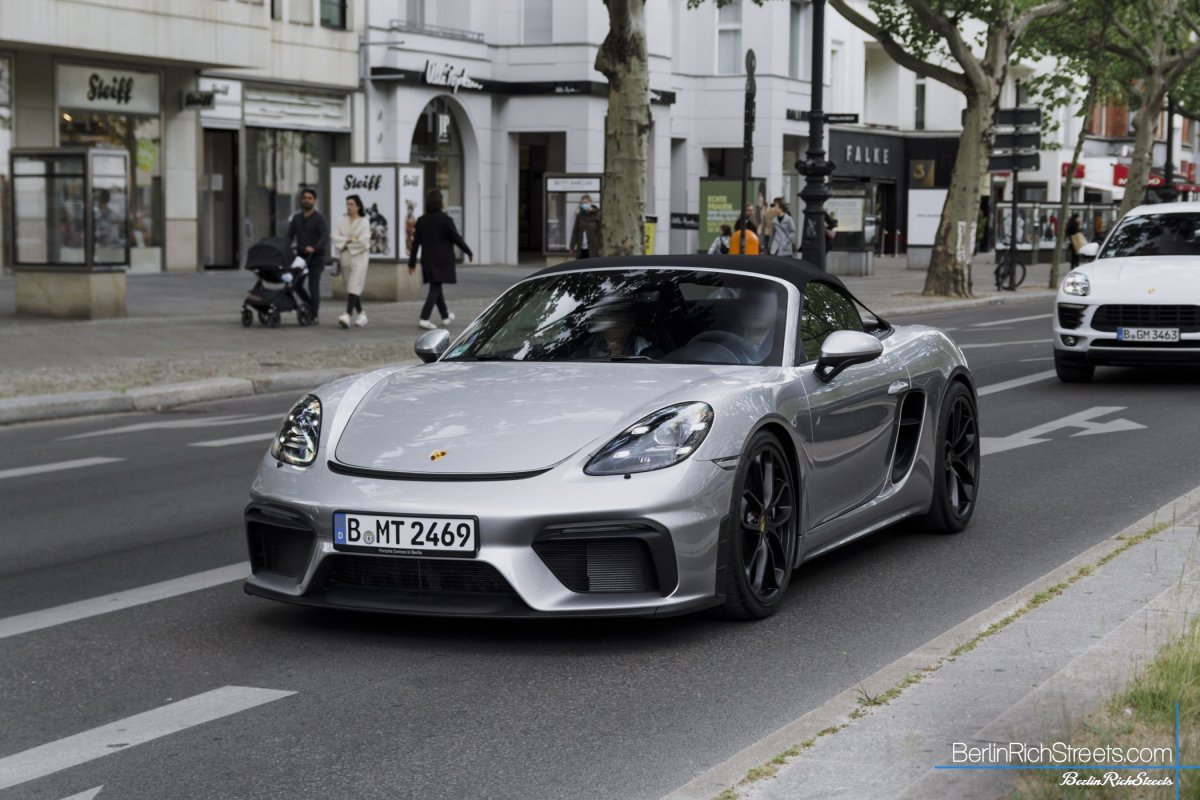 Porsche 718 Boxster Spyder (982) spotted in Berlin — BerlinRichStreets