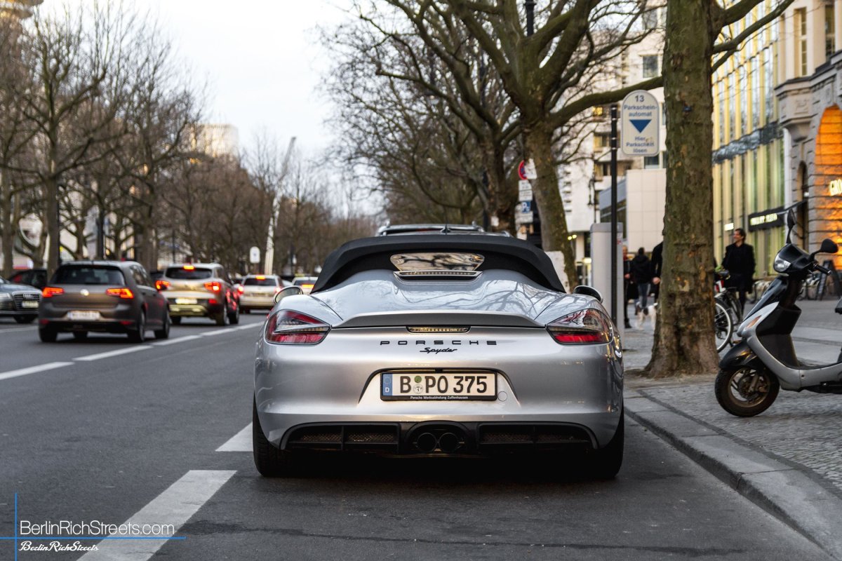Porsche Boxster Spyder (981) spotted in Berlin — BerlinRichStreets