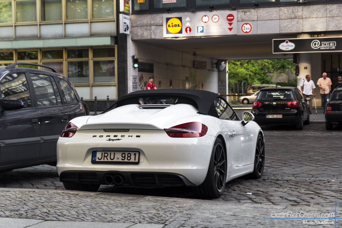 Porsche Boxster Spyder (981) spotted in Berlin — BerlinRichStreets