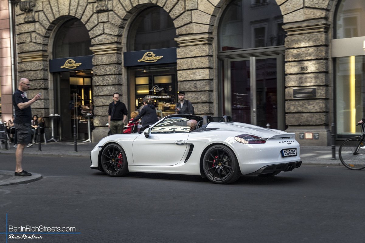 Porsche Boxster Spyder (981) spotted in Berlin — BerlinRichStreets