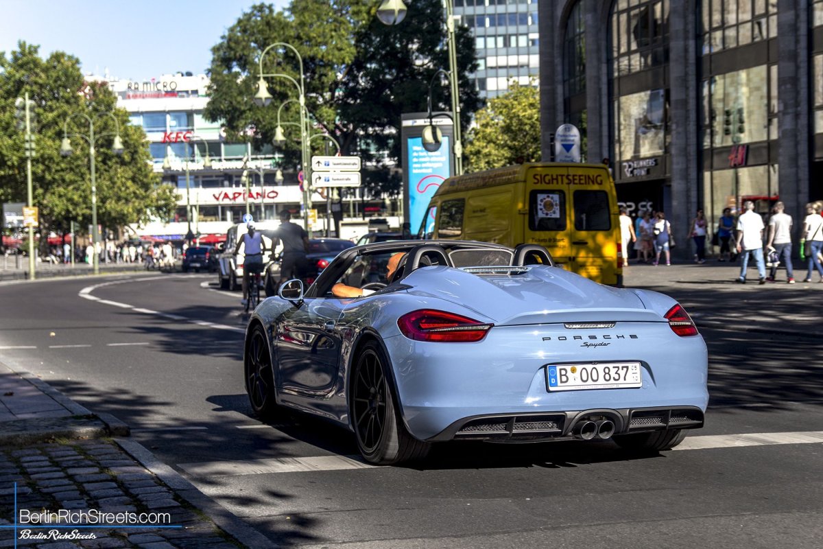 Porsche Boxster Spyder (981) spotted in Berlin — BerlinRichStreets