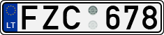 License plate