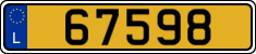 License plate